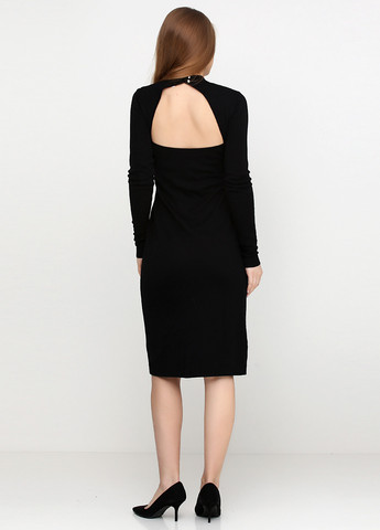 Чорна кежуал сукня футляр, сукня-водолазка Ralph Lauren однотонна