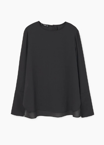 Чёрная блуза Mango