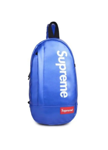 Нагрудная сумка SUPREME суприм кожаная сумка слинг месенджер школьная сумка синяя No Brand (253022947)