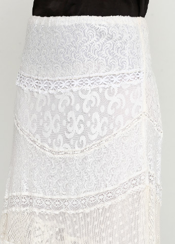 Белая кэжуал однотонная юбка Menalux