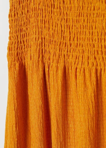 Гірчична кежуал сукня H&M однотонна