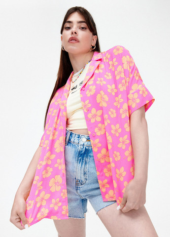 Розовая летняя блуза Cropp