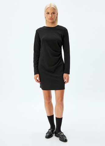 Чорна кежуал сукня футляр KOTON однотонна