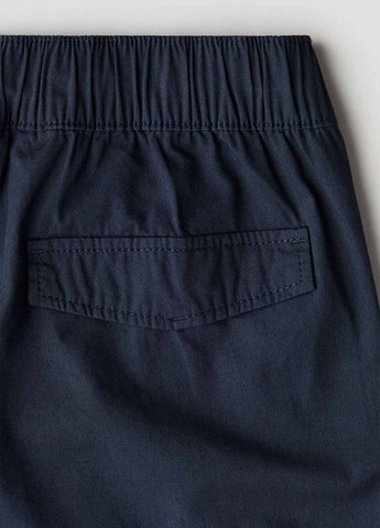 Темно-синие кэжуал демисезонные брюки карго H&M