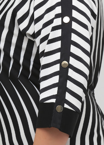 Черно-белое кэжуал платье Julien Macdonald в полоску