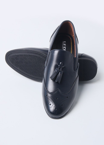 Кэжуал черные мужские украинские туфли Time of Style без шнурков