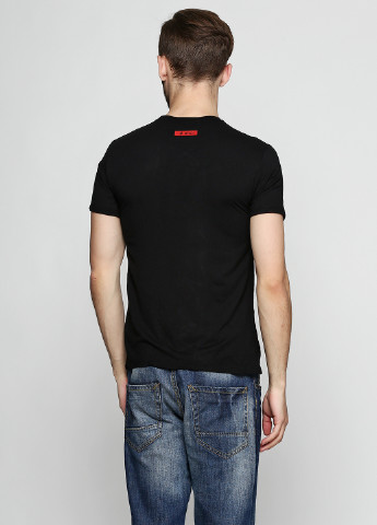 Чорна демісезонна футболка з коротким рукавом Barocello