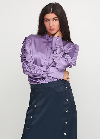 Сиреневая демисезонная блуза Gestuz