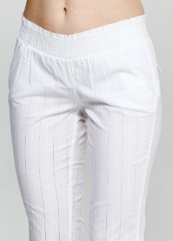 Белые кэжуал демисезонные клеш брюки Billabong