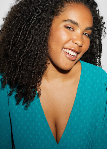 Зеленое кэжуал платье а-силуэт C&A однотонное