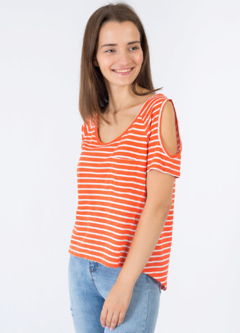 Оранжевая летняя футболка LFT