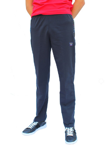 Темно-синие спортивные демисезонные брюки Paul & Shark