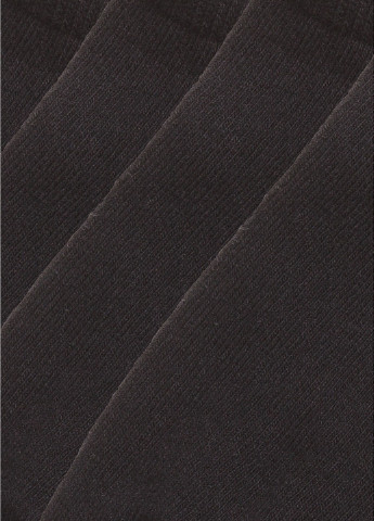 Носки (7 пар) H&M однотонные чёрные повседневные