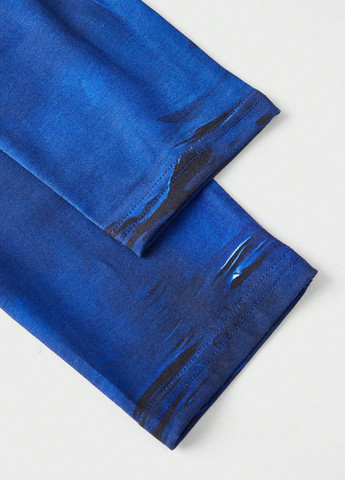 Лонгслів SHEIN малюнок синій кежуали поліестер, трикотаж