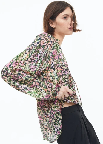Комбинированная блуза H&M