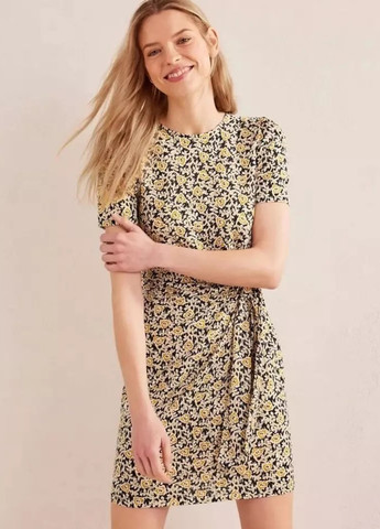 Комбинированное кэжуал платье Boden с цветочным принтом