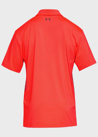 Коралловая футболка-поло для мужчин Under Armour в полоску