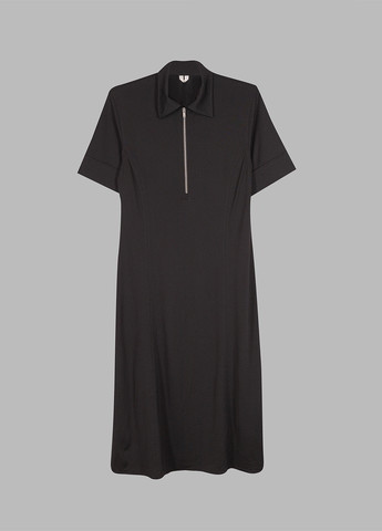 Черное кэжуал платье рубашка Arket однотонное