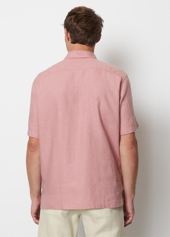 Светло-розовая кэжуал рубашка однотонная Marc O'Polo
