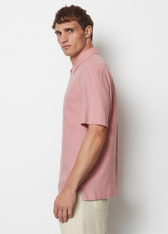Светло-розовая кэжуал рубашка однотонная Marc O'Polo