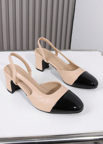 SHEIN Туфли слингбеки бежевый з искусственная кожа, китай — лето (346756408)