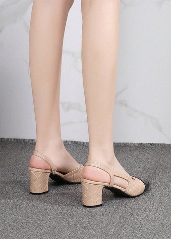 SHEIN Туфли слингбеки бежевый з искусственная кожа, китай — лето (346756408)