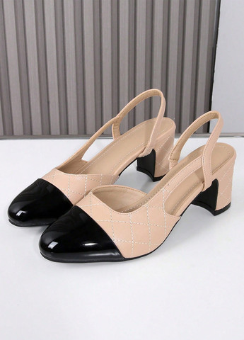 SHEIN Туфли слингбеки бежевый з искусственная кожа, китай — лето (346756408)