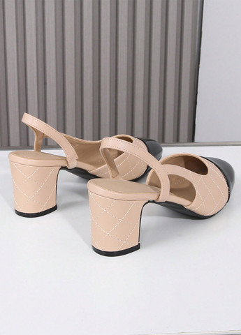 SHEIN Туфли слингбеки бежевый з искусственная кожа, китай — лето (346756408)