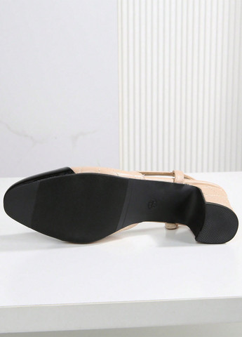 SHEIN Туфли слингбеки бежевый з искусственная кожа, китай — лето (346756408)