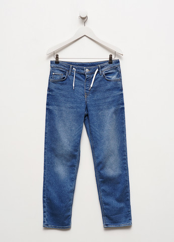 Синие демисезонные регюлар фит джинсы H&M