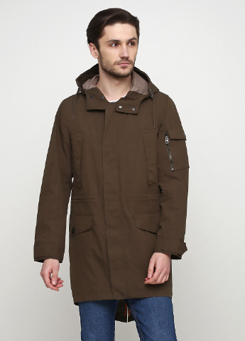Оливковая (хаки) демисезонная куртка Celio