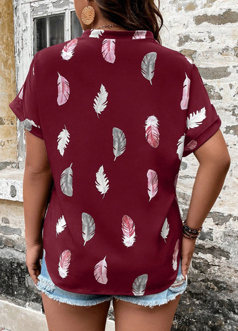 Бордова блуза SHEIN