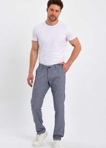 Черно-белые кэжуал демисезонные прямые брюки Trend Collection