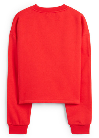 Червоний світшот C&A однотонний флокування (353313777)