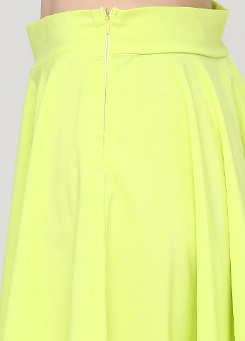 Светло-желтая кэжуал однотонная юбка NikTan клешированная-солнце