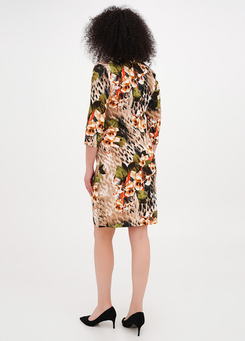 Бежева кежуал сукня силуетна Imperial з квітковим принтом