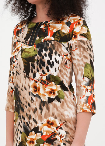 Бежева кежуал сукня силуетна Imperial з квітковим принтом