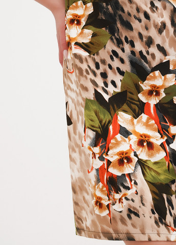 Бежева кежуал сукня силуетна Imperial з квітковим принтом