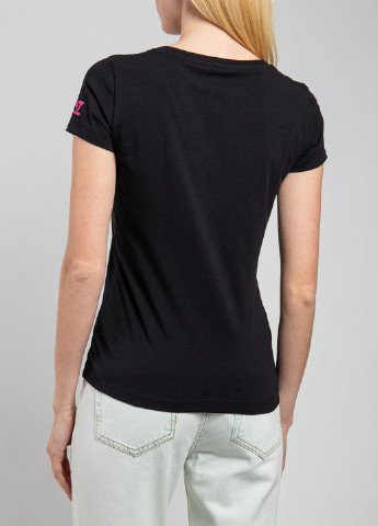 Черная летняя футболка EA7