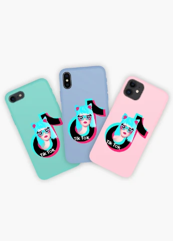 Чехол силиконовый Apple Iphone 11 Pro ТикТок (TikTok) (9231-1648) MobiPrint (219518078)
