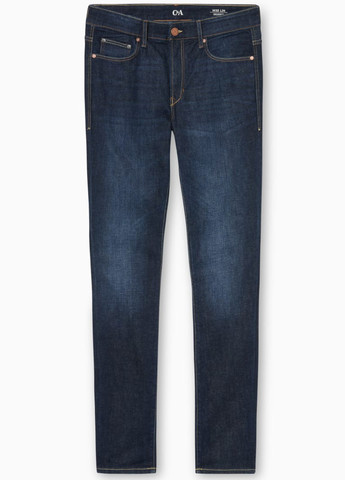 Синие демисезонные слим джинсы C&A