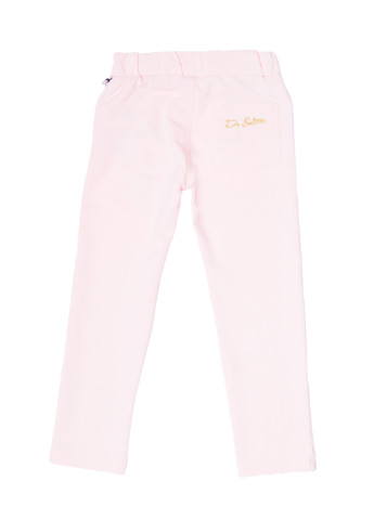 Розовые кэжуал демисезонные прямые брюки De Salitto