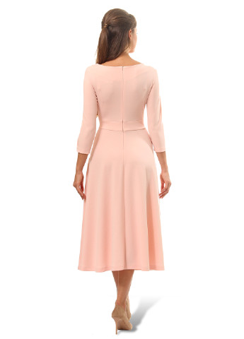 Світло-рожева кежуал сукня, сукня кльош Lada Lucci однотонна
