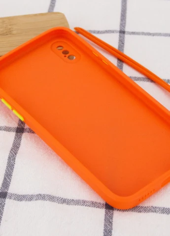 Чохол TPU Square Full Camera для Apple iPhone XS Max (6.5 ') Помаранчевий (is_00000042150_3) Epik (229726477)