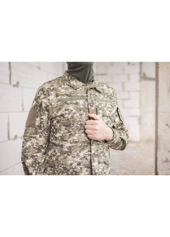 Оливковый (хаки) демисезонный мужской армейский летний костюм для всу (зсу) tactical тактическая форма пиксель светлый 52 размер 7070 No Brand