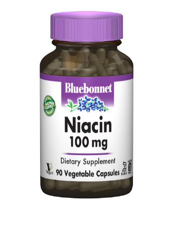 Ніацин В3 (90 капс.), 100 мг Bluebonnet Nutrition (251206410)