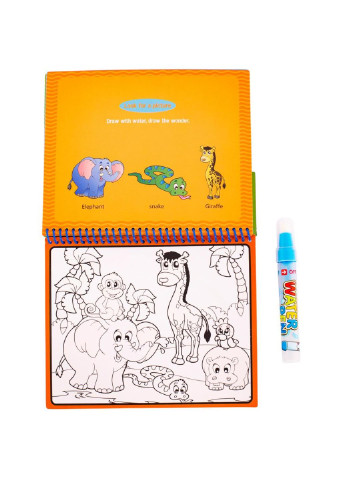 Розвиваюча іграшка Книжка-розмальовка водяна Зоопарк (9030_зоопарк) Baby Team (254069874)