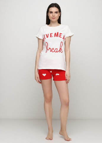 Комбинированная всесезон пижама (футболка, шорты) футболка + шорты Sexen