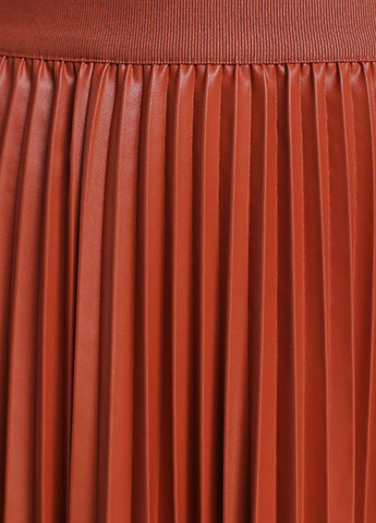 Терракотовая кэжуал однотонная юбка Max & Co плиссе