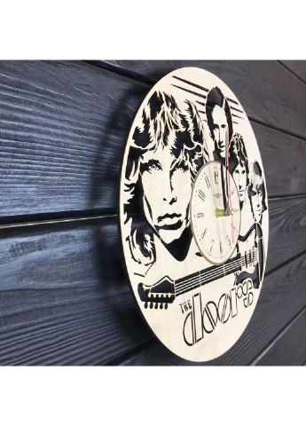 Бесшумные настенные часы из дерева «The Doors» 7Arts (253566603)